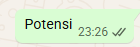 Jawab bot dengan kata potensi